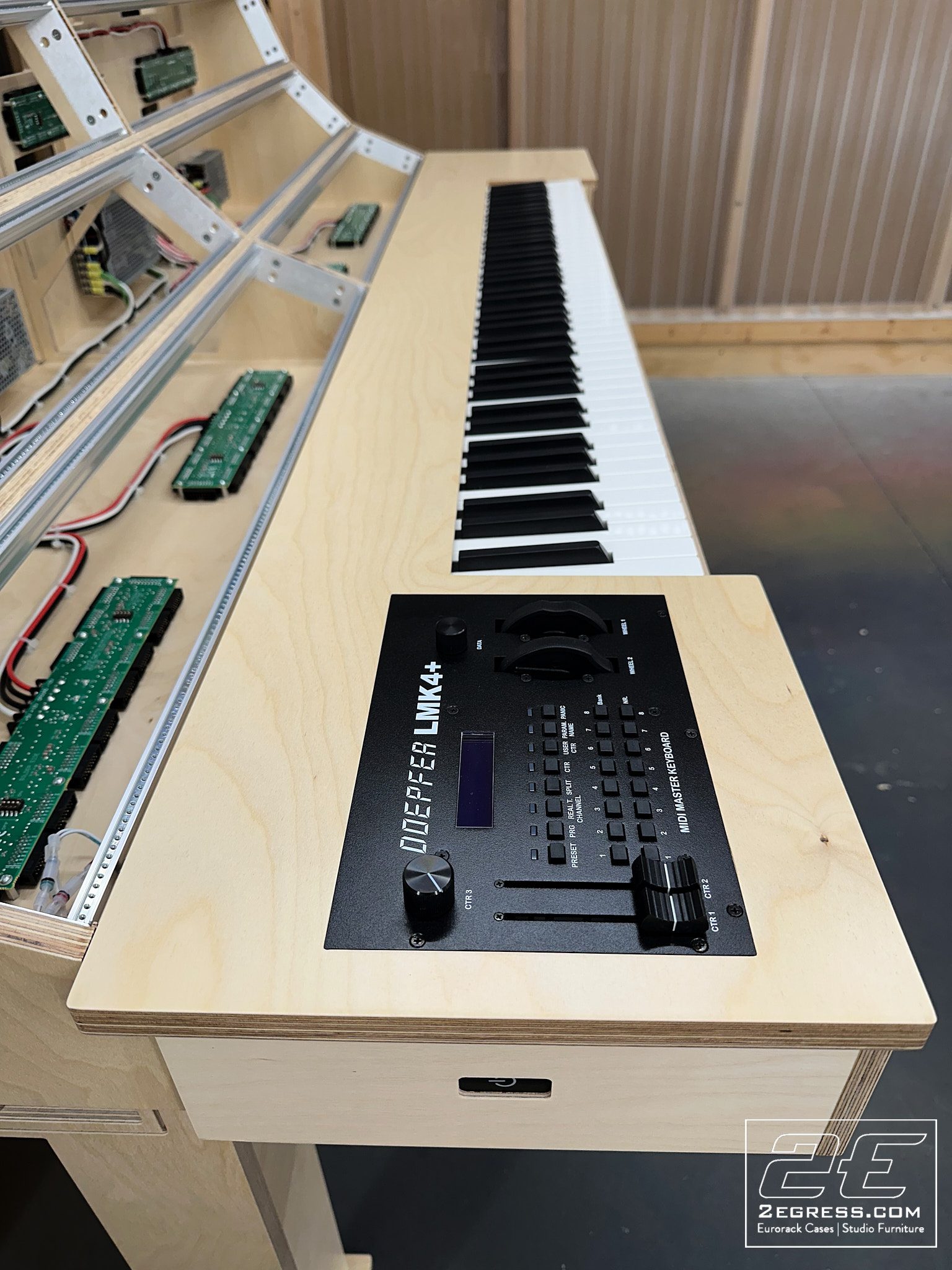 Altar synth desk | Doepfer LMK4+ display panel close-up | 2Egress