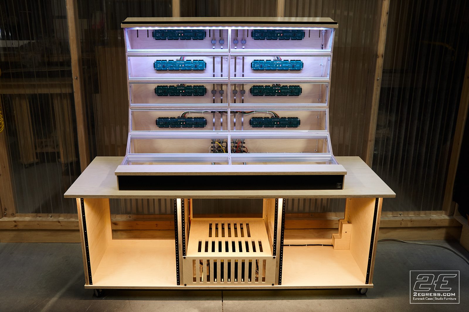 Rover rack | installed with full modular synth system | 2Egress
